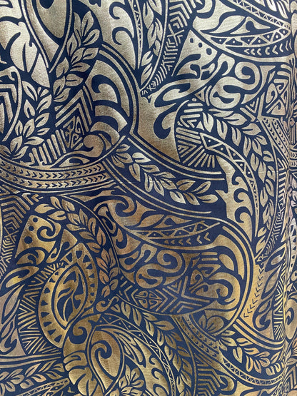 GTEX Collection- Exquisite Traditional Polynesian Samoan Tongan Hawaiian Tattoo Design  | Gtex Fabrics