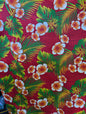 Premium Quality: Polynesian Elegance 36" Fabric – Tropical Floral Poly Cotton Blend – Vibrant Colors, Made in Thailand  | Gtex Fabrics