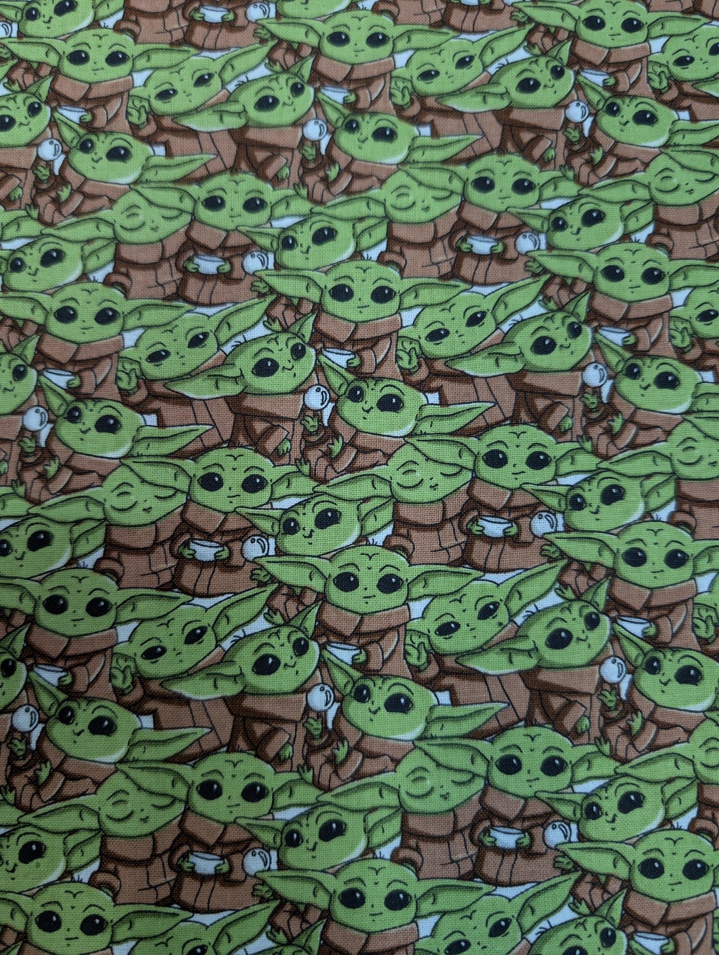 Disney Star Wars - Mandalorian The Child Baby YODA Toss 100% Quilting Cotton Fabric by The Yard  | Gtex Fabrics