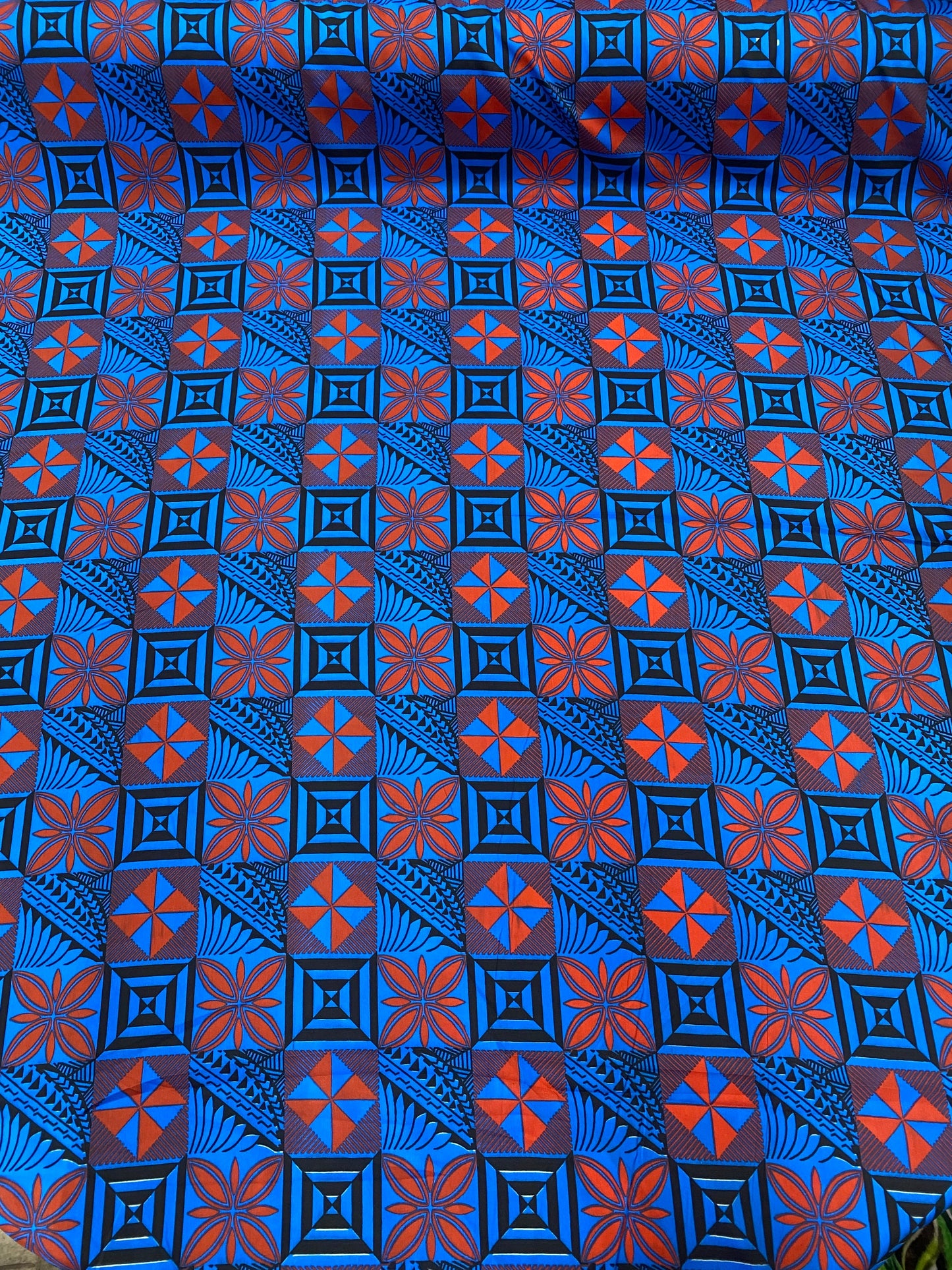 New Sarong, Pareo, Lava Lava, Beach Wrap - 72” x 45” Polynesian Block Print Design - Choose your color - Large Size with hemmed edgess | Gtex Fabrics