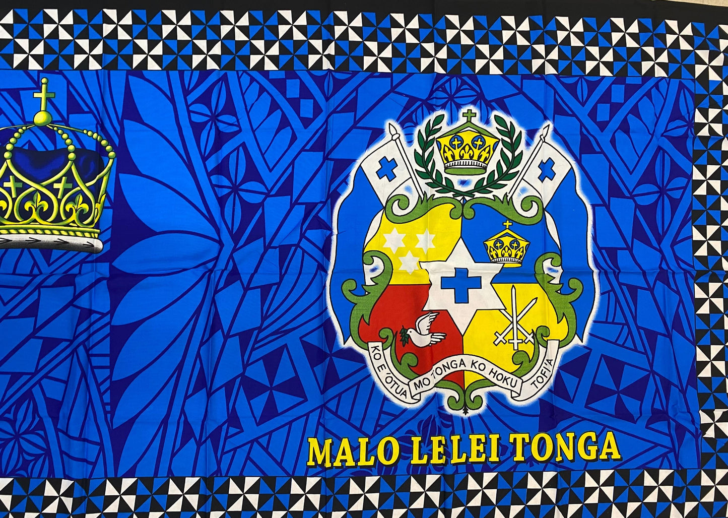 High-Quality Soft Lightweight Seal of Tonga Ei Lava Lava Sarong Pareo Wrap – Made in India – Perfect for Any Occasion -Large  70" x 44" | Gtex Fabrics
