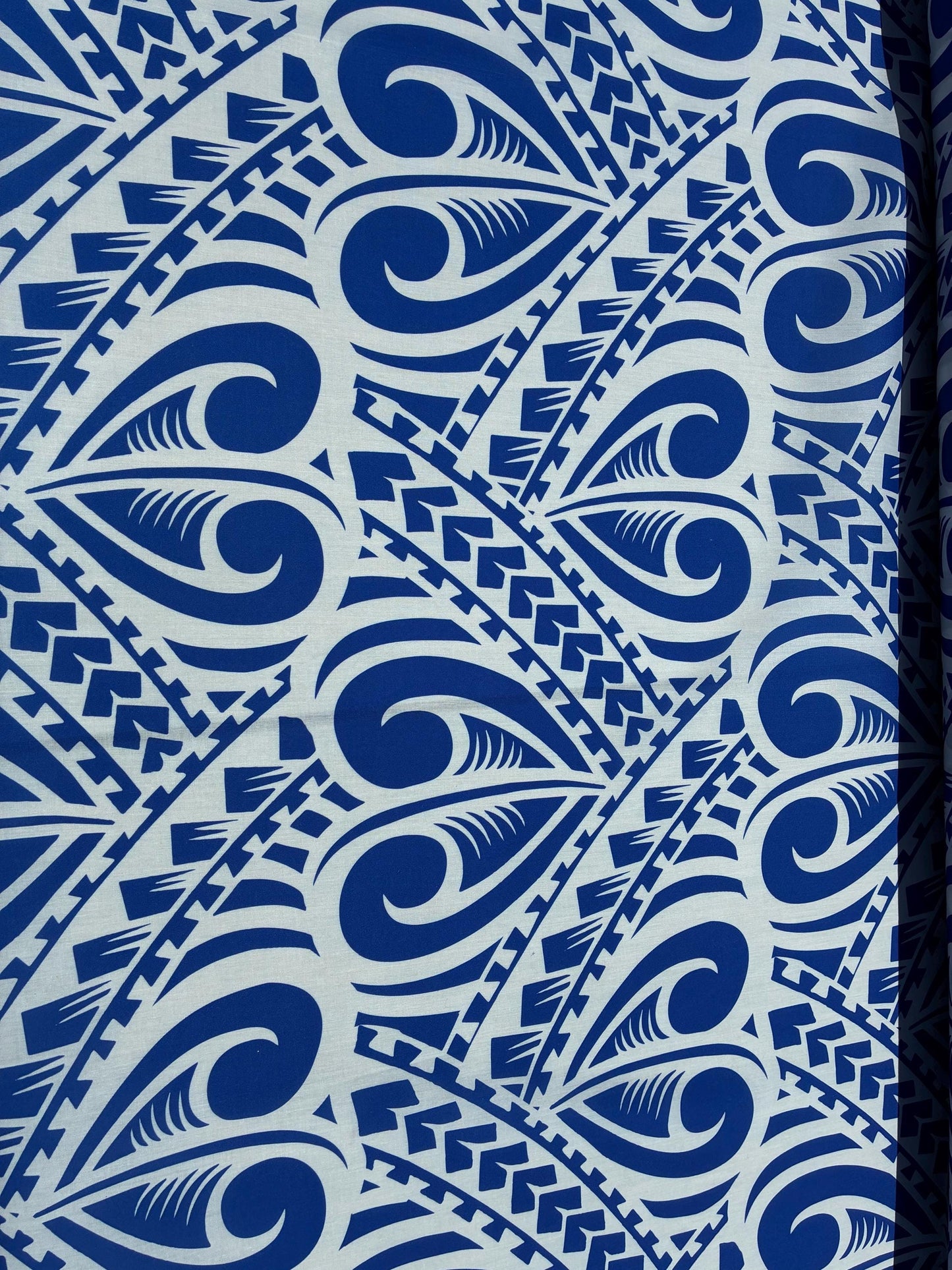 Polynesian Tribal Tattoo Heart Print – 45” Wide | Lightweight Soft Poly Cotton Fabric | Sold by Yard or Roll | Island Design | Wholesale  | Gtex Fabrics