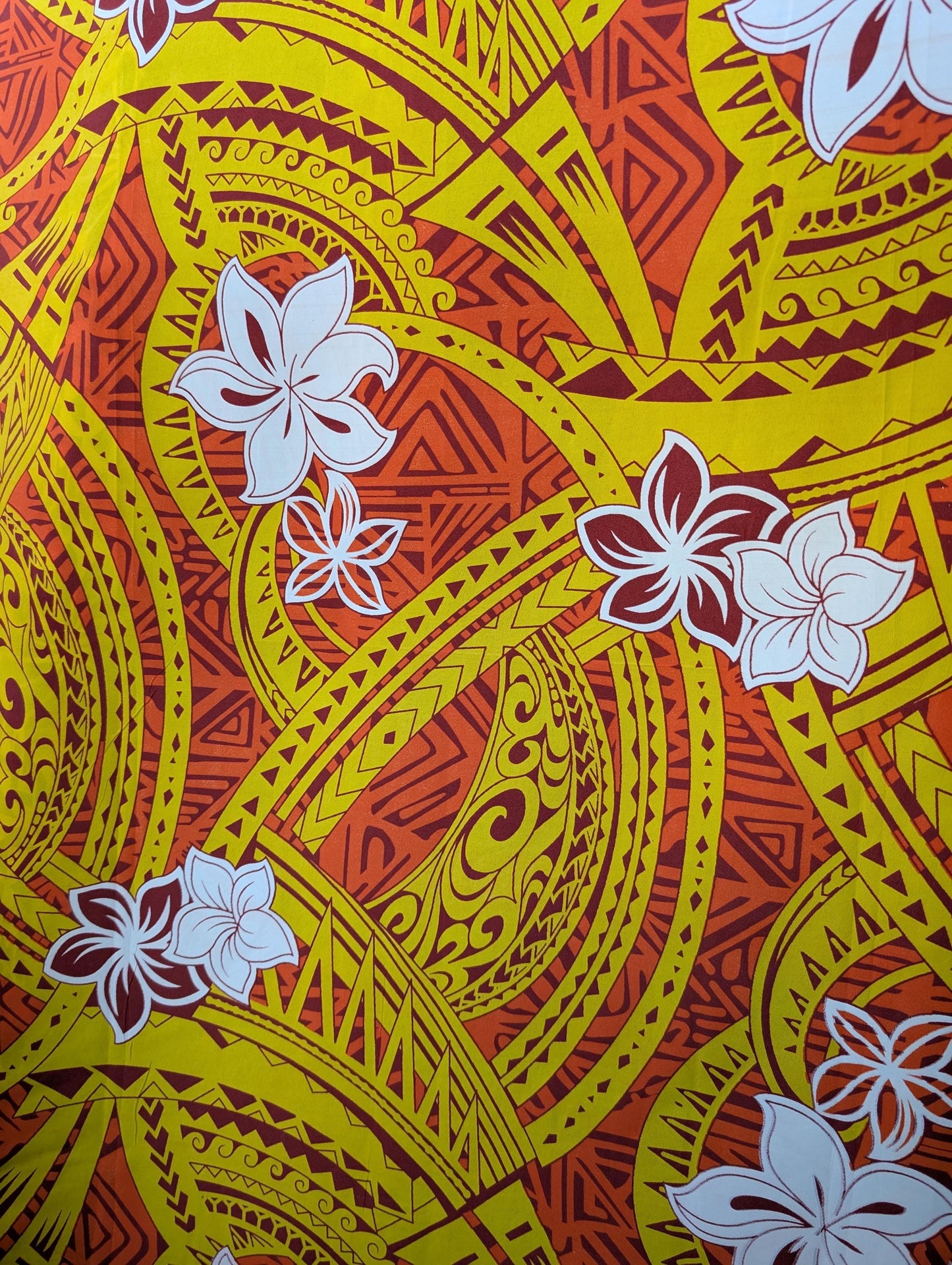 Gtex Collection – Polynesian Elegance Fabric | 36" Polyester with Soft Poly Cotton Feel – Tropical Floral Fusion | Wholesale | Gtex Fabrics