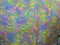 GTEX Collection P100 - Abstract Tribal Watercolor Tattoo Ink  Print Luau All Over Design - Peach Skin Fabric 45"  | Gtex Fabrics
