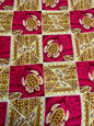 Polynesian Tapa Fabric - Tribal Hawaiian Cute and Unique Fabric Design - Sold by the Yard - Luxury Rayon Quality 45" | Gtex Fabrics