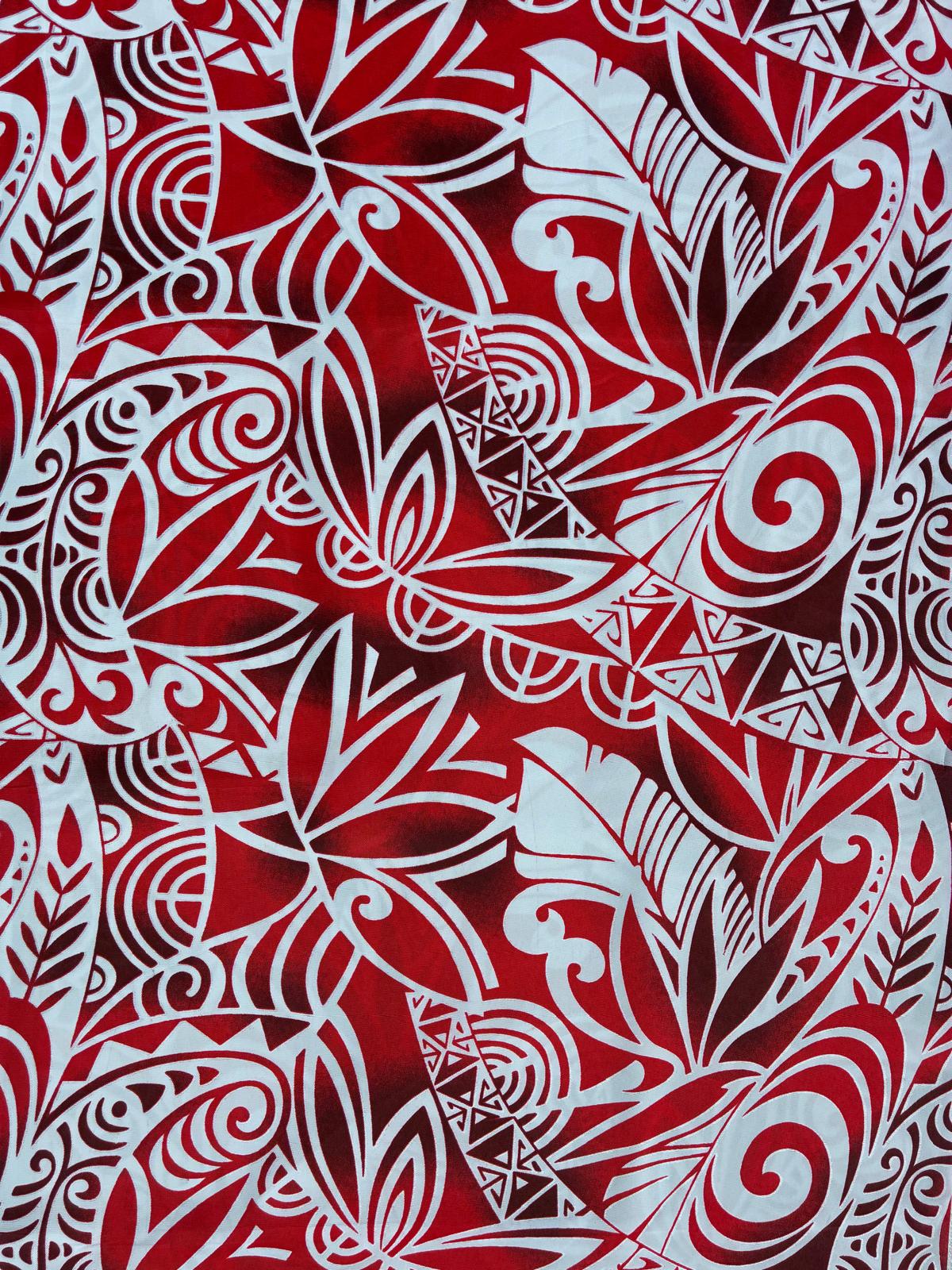Tribal Collection- Polynesian Elegance: 36" Polyester Fabric with Poly Cotton Feel – Exquisite Design - Vibrant Colors - Wholesale Price  | Gtex Fabrics