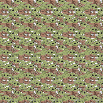 Disney Star Wars - Mandalorian The Child Baby YODA Toss 100% Quilting Cotton Fabric by The Yard  | Gtex Fabrics