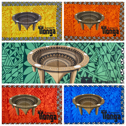 High-Quality Soft Lightweight - Kava Bowl Tonga - Ei Lava Lava Sarong Pareo Wrap – Made in India – Perfect for Any Occasion -Large  70"x44"   | Gtex Fabrics