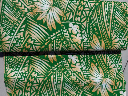 Roll, Bolt - Polynesian Elegance: 36" Polyester Fabric with Poly Cotton Feel– Tropical and Floral Fusion- Made In Thailand - Wholesale Price  | Gtex Fabrics