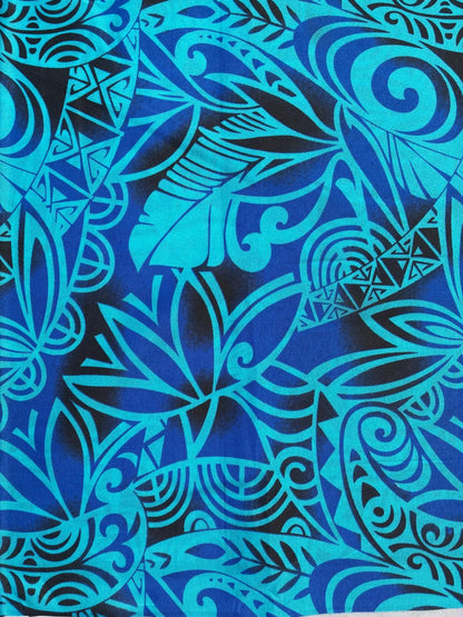 Deluxe Edition- Polynesian Elegance: 36" Polyester Fabric with Poly Cotton Feel – Tribal & Tatoo - Wholesale Price " | Gtex Fabrics