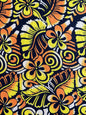 New Polynesian Tribal & Floral Fabric - Islander Design - Peach Skin Fabric- by the Yard 58" Wide -Made in Thailand | Gtex Fabrics