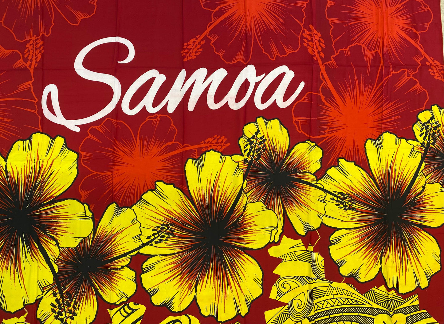 High-Quality Soft Lightweight Samoan Ei Lava Lava Sarong Pareo Wrap – Made in India – Perfect for Any Occasion -Large  70" x 44"  | Gtex Fabrics