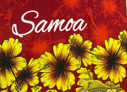 High-Quality Soft Lightweight Samoan Ei Lava Lava Sarong Pareo Wrap – Made in India – Perfect for Any Occasion -Large  70" x 44"  | Gtex Fabrics