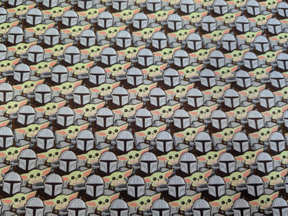 Disney Star Wars - Mandalorian The Child Baby YODA Toss 100% Quilting Cotton Fabric by The Yard | Gtex Fabrics
