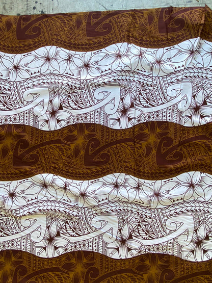 GTEX Collection - Polynesian Fabric -Tribal Tattoo and Floral Design, Island Fabric - Sold by the Yard - 100% Cotton Fabric 45" - New Design  | Gtex Fabrics