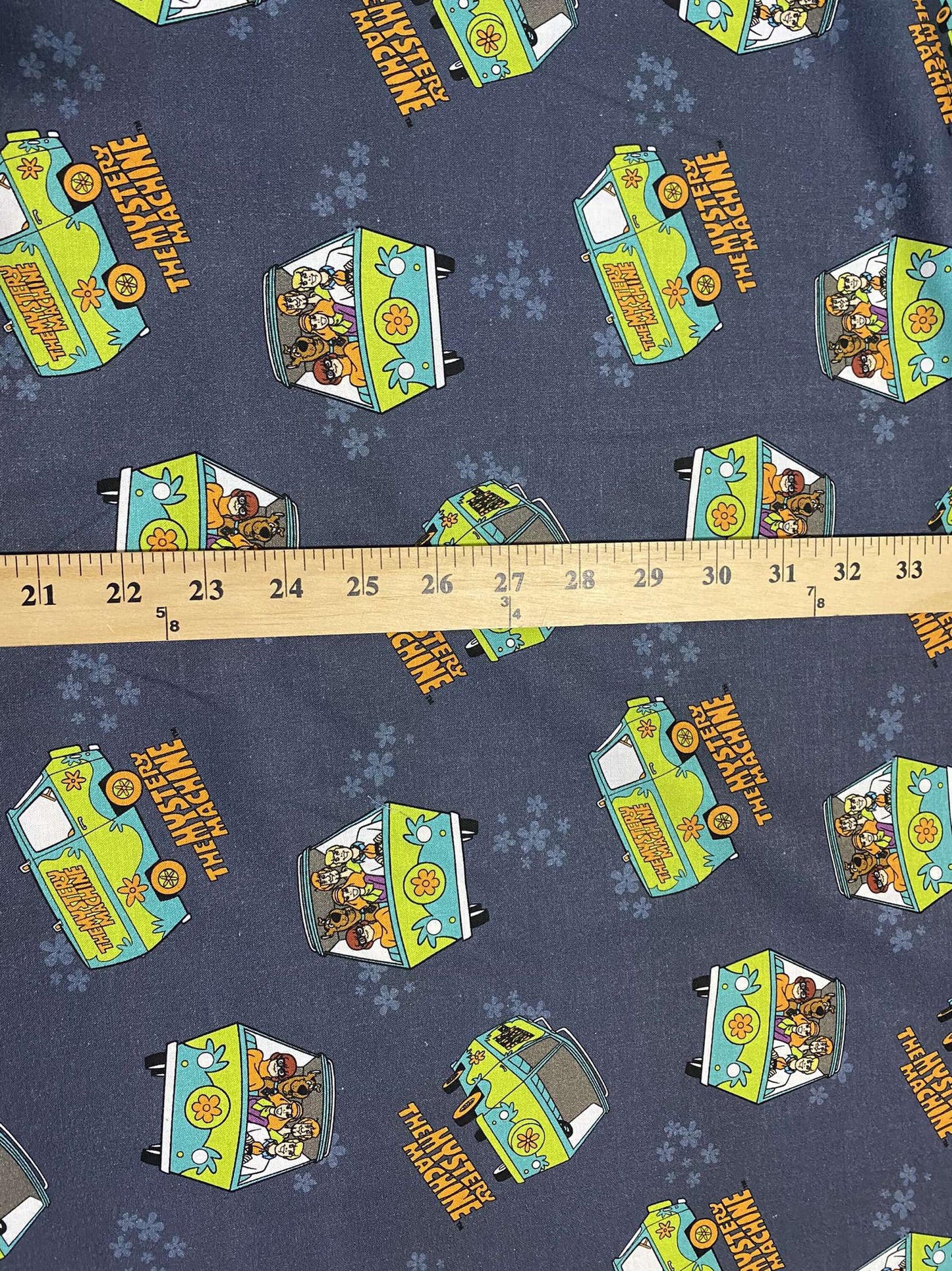 Warner Bros - Scooby-Doo Mystery Machine 100%  Cotton Fabric By The Yard or Choose Length  | Gtex Fabrics