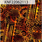 GTEX Collection KNF-13 - Polynesian Fabric -Digital Tribal Tattoo, Island Fabric - Sold by the Yard - FDY Peachskin Fabric 58" - New Design  | Gtex Fabrics