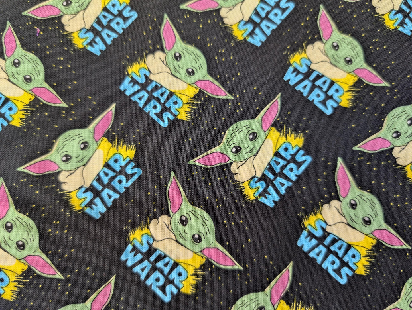 Disney Star Wars The Child Baby YODA Toss 100% Quilting Cotton Fabric by The Yard | Gtex Fabrics