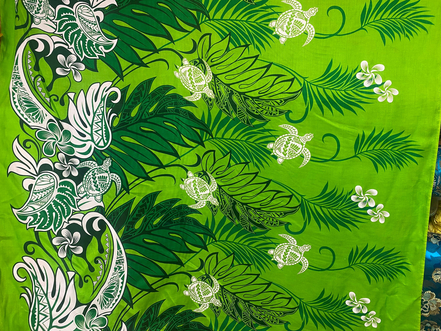 Polynesian Tapa Fabric - Tribal Hawaiian Cute and Unique Fabric Design - Sold by the Yard - Luxury Rayon Quality 45" | Gtex Fabrics