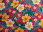 Polynesian Elegance: 36" Polyester Fabric with Poly Cotton Feel– Tropical and Floral Fusion- Vibrant Colors - Made In Thailand | Gtex Fabrics