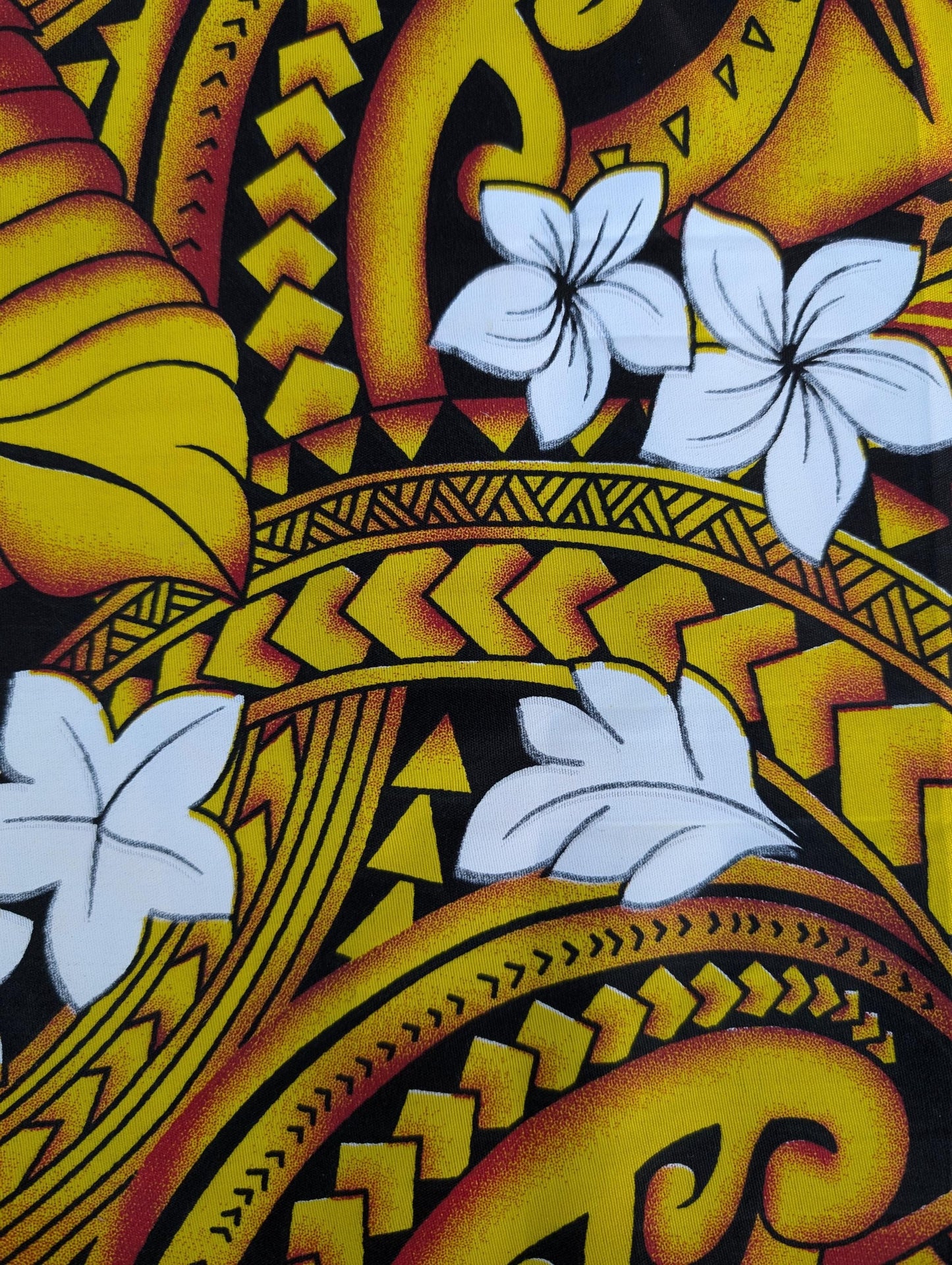 Roll, Bolt - Polynesian Elegance: 36" Polyester Fabric with Poly Cotton Feel– Tropical and Floral Fusion- Made In Thailand - Wholesale Price   | Gtex Fabrics