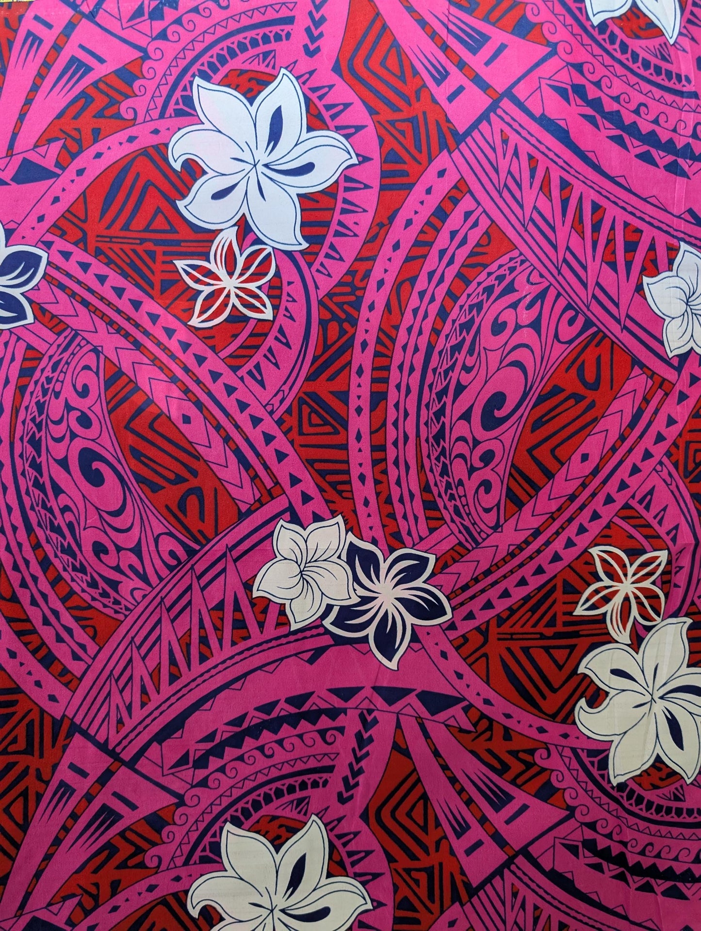 Gtex Collection – Polynesian Elegance Fabric | 36" Polyester with Soft Poly Cotton Feel – Tropical Floral Fusion | Wholesale | Gtex Fabrics