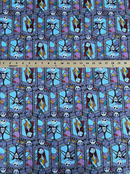 Nightmare Before Christmas Fabric Disney 100% Cotton 44"  For Quilting, Dress, Apparel, Crafts and More. Sold By The Yard  | Gtex Fabrics