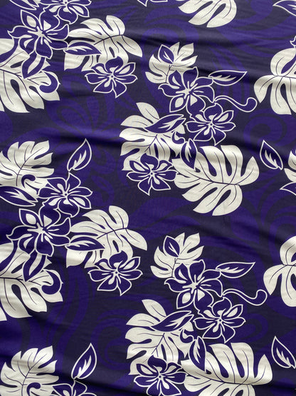 Hawaiian Tropical Monstera Leaf Polynesian Fabric - Peach Skin Fabric- by the Yard 58" Wide - New Design - Island Fabric 104 | Gtex Fabrics