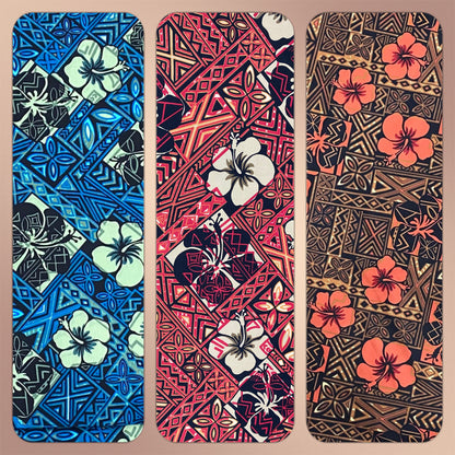 GTEX Collection - Polynesian Fabric -Tapa Fabric, Block Print, Floral Island Fabric - Sold by the Yard - 100% Cotton Fabric 45" - New Design | Gtex Fabrics