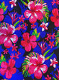 Polynesian Elegance: 36" Polyester Fabric with Poly Cotton Feel– Hawaiian and Floral Fusion- Made In Thailand - Low Price - Roll Wholesale | Gtex Fabrics