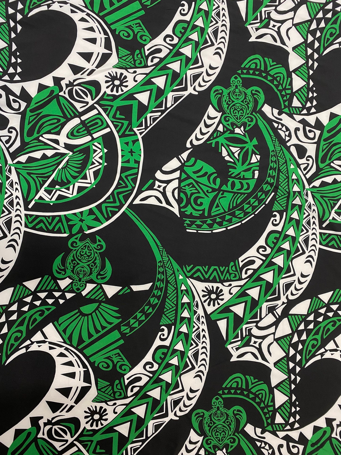 New Tropical Tribal Turtle Design Polynesian Fabric - Peach Skin Fabric- by the Yard 58" Wide - New Design - Hawaiian Fabric  | Gtex Fabrics
