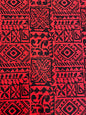 Polynesian Fabric -Tapa Fabric, Block Print, Tribal Tattoo, Samoan, Island Fabric - Sold by the Yard - 100% Cotton Fabric 45" - New Design  | Gtex Fabrics