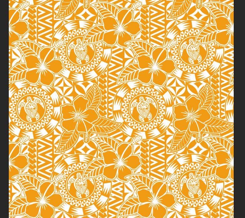 High Quality "58" Wide Mini Matt Fabric – Polynesian, Island Print, Tropical - Vibrant Colors - Sold By The Yard |Polynesian Monstera Leaf Fabric – Tribal Island Print | 45” Wide | Gtex Fabrics