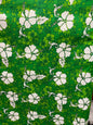 Hawaiian Print Luau Floral Hibiscus Poly Cotton Feeling Fabric 60" Sold By The Yard Tropical Vintage Tropical Hawaiian Print  | Gtex Fabrics