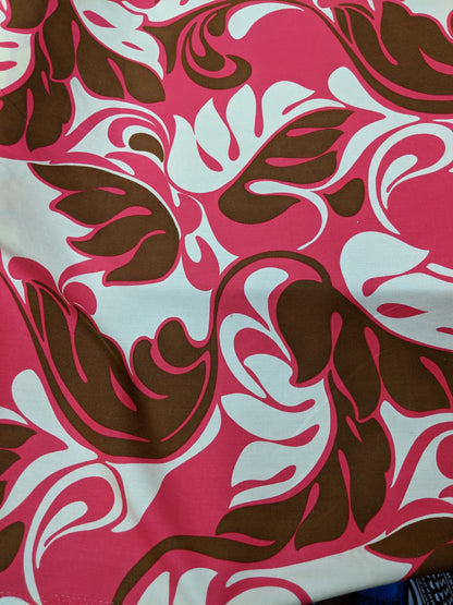 Hawaiian Print Luau Floral Luxury Rayon Fabric 45" Sold By The Yard  | Gtex Fabrics