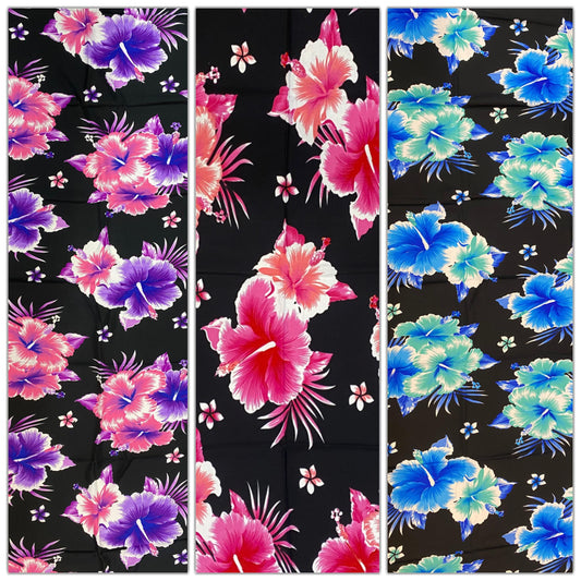 High-Quality Soft Lightweight Hawaiian Ei Lava Lava Sarong Pareo Wrap – Made in India – Perfect for Any Occasion -Large  70" x 44" | Gtex Fabrics