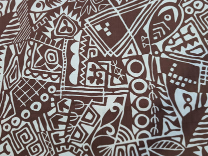 Polynesian Hawaiian Island Fabric 45" Poly Cotton Fabric New Design 100 - Sold By The Yard | Gtex Fabrics
