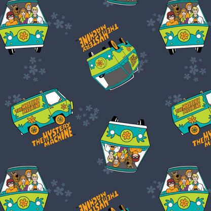 Warner Bros - Scooby-Doo Mystery Machine 100%  Cotton Fabric By The Yard or Choose Length  | Gtex Fabrics