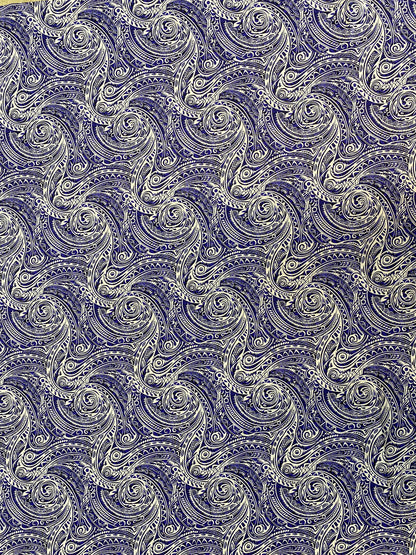 GTEX Collection - Polynesian Fabric -Tribal Tattoo Fabric, Samoan Print - Sold by the Yard - 100% Cotton Fabric 45" - New Tribal Design  | Gtex Fabrics