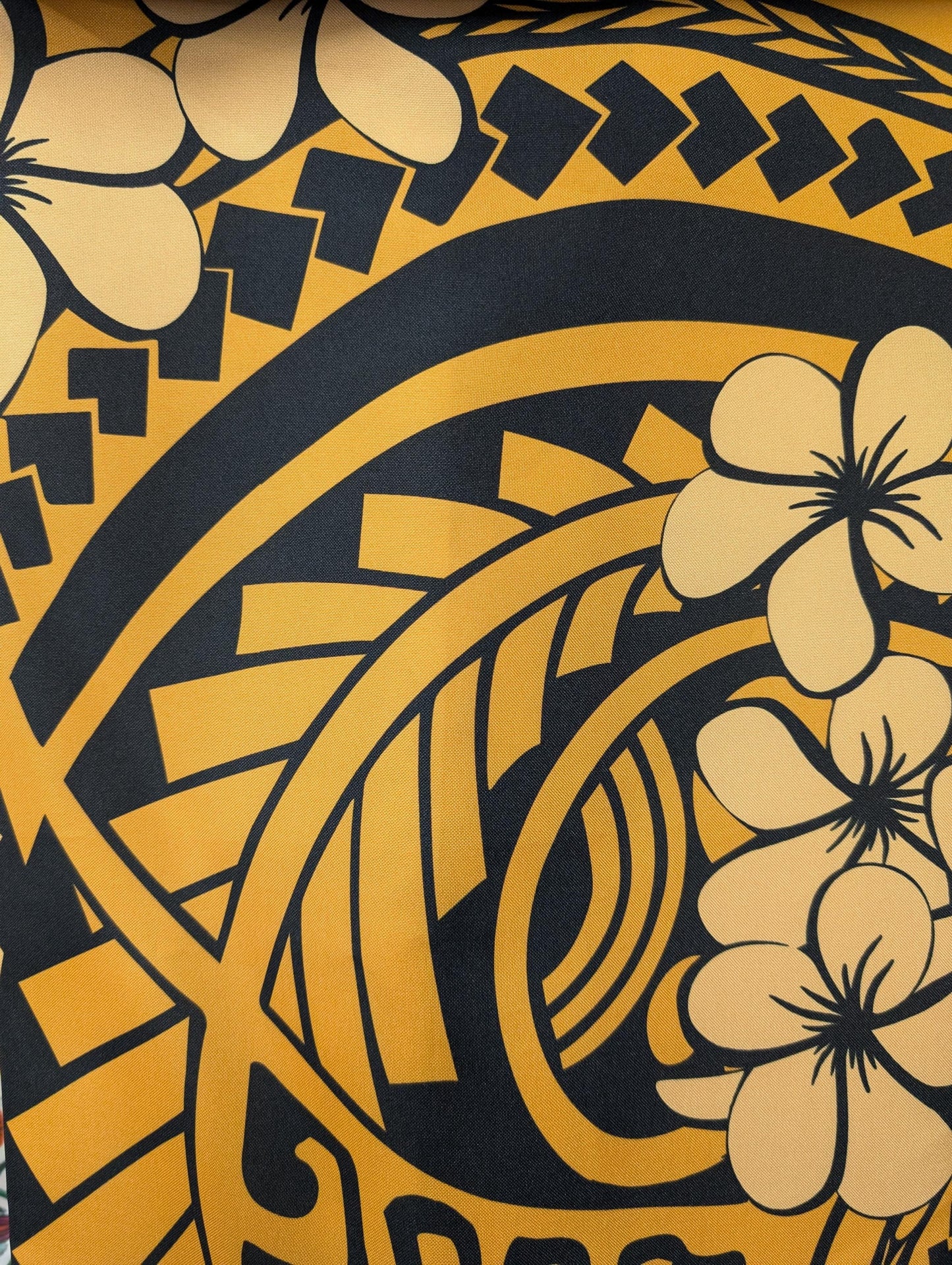 Premium 58” Mini Matt Fabric – Polynesian | Tropical Floral Print | Vibrant Colors | Soft/Durable Material for Clothing, Crafts | Gtex Fabrics