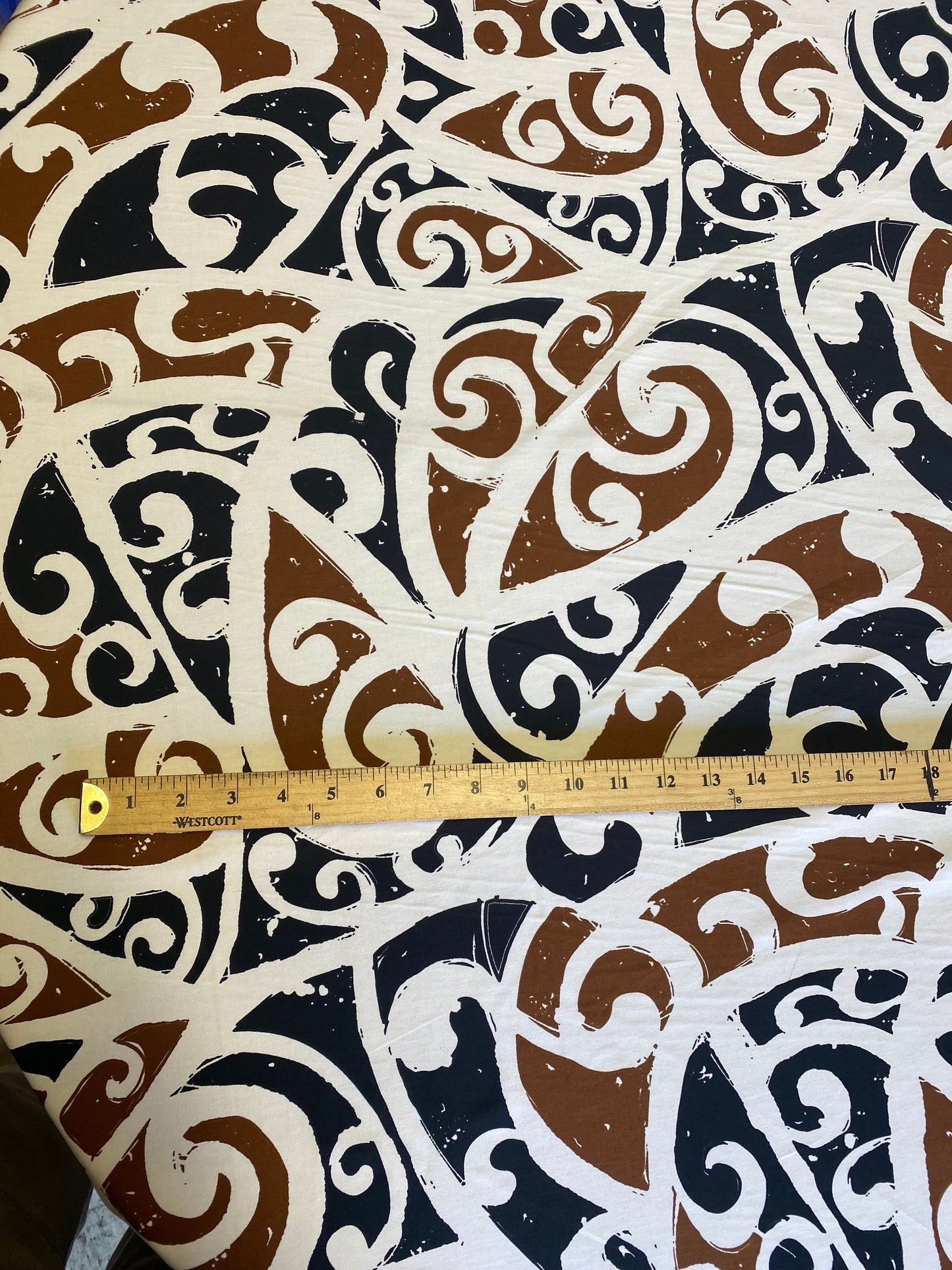 GTEX Collection - Island Print Tropical Hawaiian Tribal Polynesian Print 100% Cotton Fabric 45" Sold By The Yard  | Gtex Fabrics