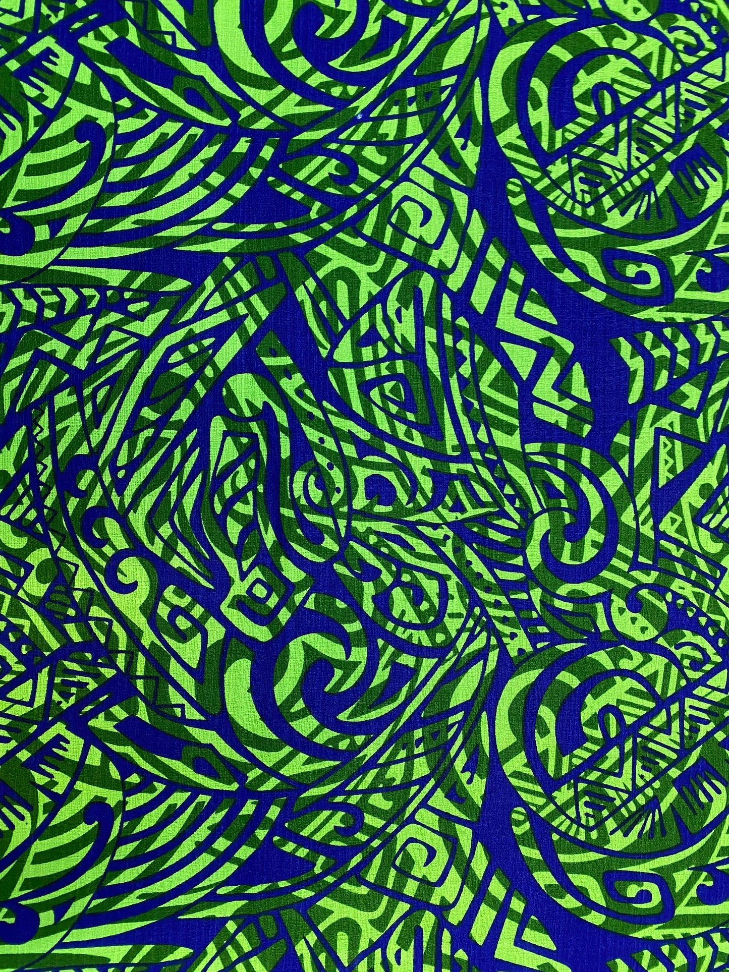 Polynesian Fabric -Tapa Fabric, Block Print, Tribal, Samoan, Fiji, Island Fabric - Sold by the Yard -100% Cotton Lt Bark Cloth -Doby Cotton   | Gtex Fabrics