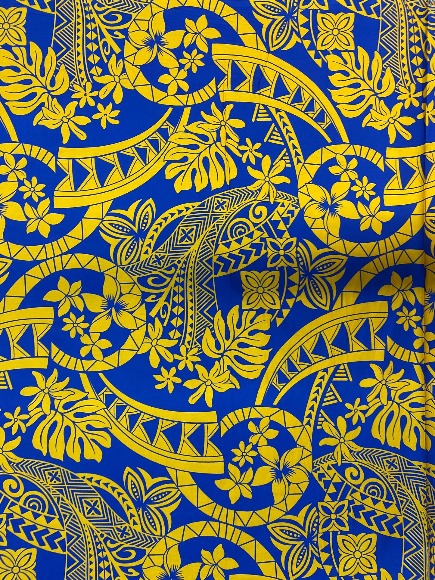 GTEX Collection - Polynesian Fabric -Monstera Leaf, Tribal Elements, Island Fabric - Sold by the Yard - 100% Cotton Fabric 45" - New Design | Gtex Fabrics