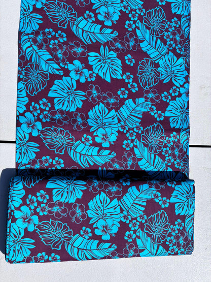 Floral Collection- Polynesian Elegance: 36" Polyester Fabric with Poly Cotton Feel – Exquisite Design - Vibrant Colors - Wholesale Price | Gtex Fabrics