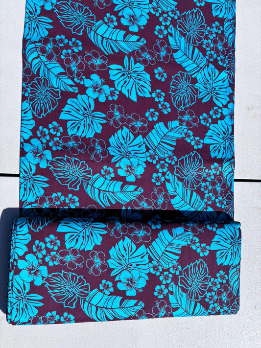Floral Collection- Polynesian Elegance: 36" Polyester Fabric with Poly Cotton Feel – Exquisite Design - Vibrant Colors - Wholesale Price | Gtex Fabrics