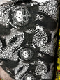 West Samoan Tribal Print Fabric - Polynesian Design - Peach Skin Fabric- by the Yard 58" Wide - Seal Of Western Samoa  | Gtex Fabrics
