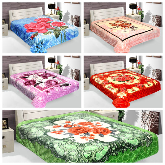 New Aloha Blanket by GTEX - 1-Ply High Quality HD Design 3-D Embossed Queen Size 77"  90" 4.5 LBS Korean Style Blanket Super Sot and Cozy " | Gtex Fabrics