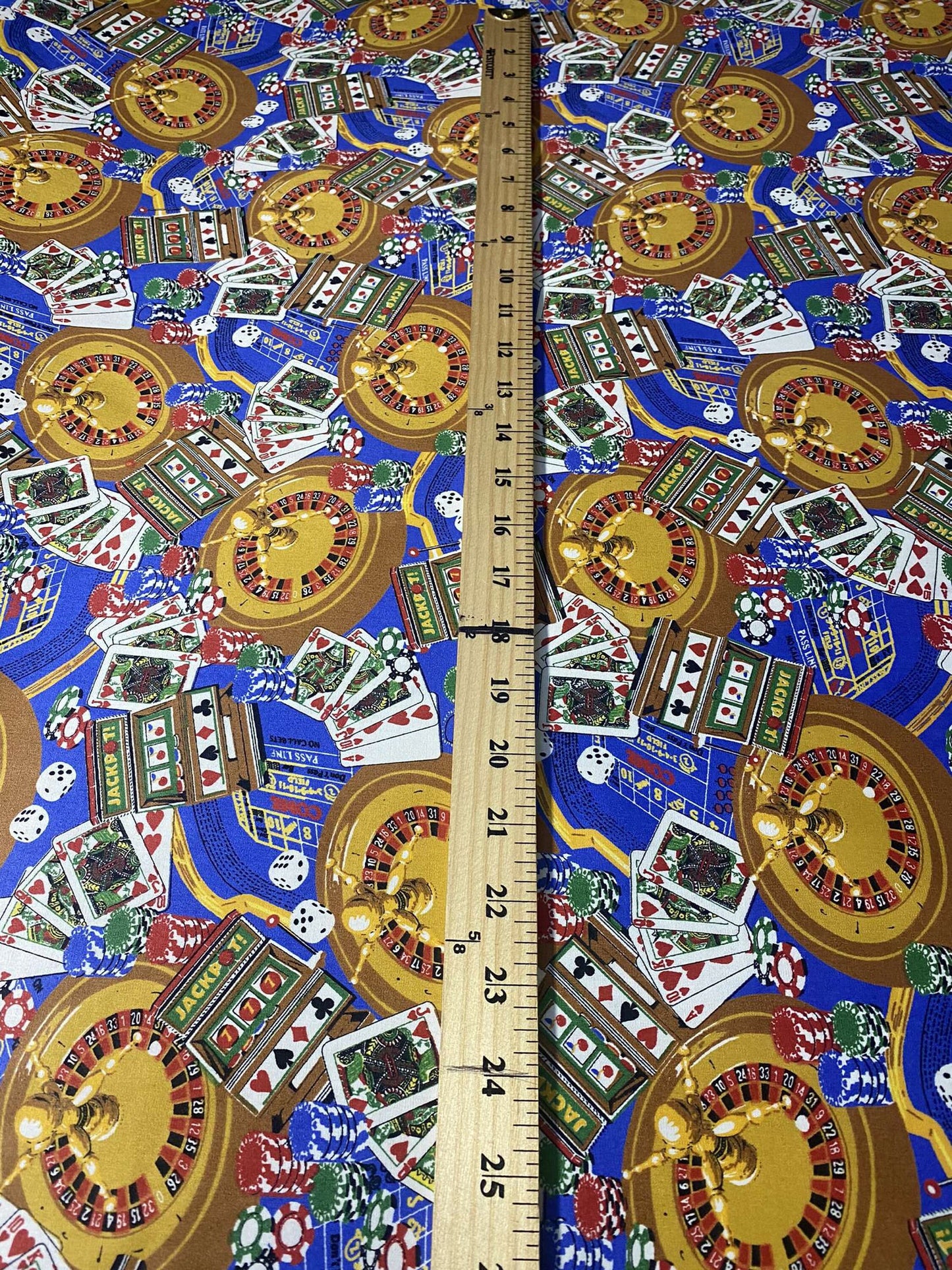 Novelty Cotton Fabric, Las Vegas Casino Poker Gambling Print Quilt 100% Cotton Fabric, By the yard, High Quality HD Color  | Gtex Fabrics