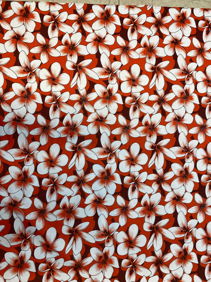 New Aloha Print - Tropical Floral Polynesian Hawaiian Fabric by The Yard or Roll 45" Wide | Gtex Fabrics