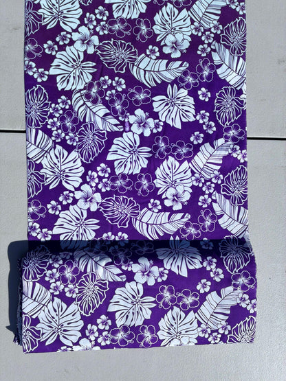 Floral Collection- Polynesian Elegance: 36" Polyester Fabric with Poly Cotton Feel – Exquisite Design - Vibrant Colors - Wholesale Price | Gtex Fabrics